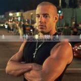 Free Sample Fast & Furious Men's Zinc Alloy Cross Pendant Necklace 70mm*48mm