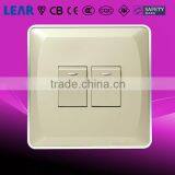 V6_3D Series Wall Switch 2 Gang 1 Way/ 2 Gang 2 Way Switch