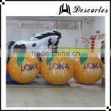 USA 3m Diameter Inflatable Sky Balloon, Inflatable Orange Helium Balloon for Sale thumbnail-2