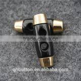 FASHION METAL RESIN HORN Shank Button