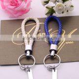 >>>New Fashion Men Key Candy Colors Faux Leather Silver Plated Leather Key Chain/ thumbnail-3
