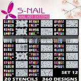 Fashion nail art airbrush stencils, nail stencils