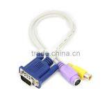 VGA to TV S-Video / RCA OUT Converter Cable Adapter thumbnail-2