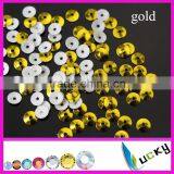 2015 NEWEST Design Fashion Hotfix Spangle Heat Sequin DARK BLUE Middle Hole 3mm 4mm 5mm 6mm thumbnail-2