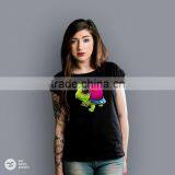 2016 Women Design Female T-shirt Print Logo DTG OEM Service Screenprint Transfer thumbnail-2