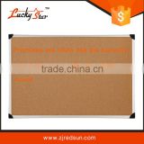 zhejiang Wholesale aluminum framed cork bulletin board with plastic/zinc back/Double Sided 90*120