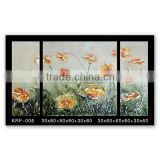 2016 stretched modern abstract flower oil painting for living room