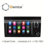 Ownice Android 4.4 Quad Core car head unit for Audi A4 S4 support RDS FM AM radio