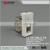 LY-FP176B-S-C6 Legrand Type Stp Toolless Cat6 Keystone Jack