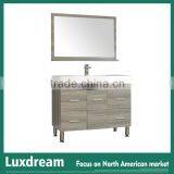 48" Grey Wooden Melamine Bathroom Vanity