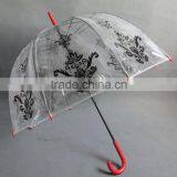 China Factory Wholesale Fashion Pvc Transparent Umbrella thumbnail-2