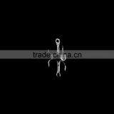 100pcs 8# Fishing Hook High Carbon Steel Treble Hooks Fishing Tackle thumbnail-2