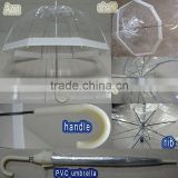 PVC umbrella(transparent umbrella,promotion umbrella)