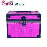 Pink Color Hard Side Aluminum Vanity Case For Travel thumbnail-5