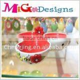 Flowers Shape Fruit Bowl New Style Ceramic Fruit Bowl