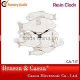 Special Fish Design Resin Art Wall Clock thumbnail-1