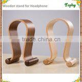Wooden Headphone Display Stand For Headset Holder, High Quality Headset Display Holder Stand Wooden Headphone Stand thumbnail-1