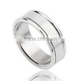 High Quality Fashion Wood Inlay Titanium Ring thumbnail-1