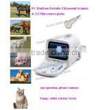 CE Approved Portable Veterinary B Mode Ultrasound Scanner With 3.5Mhz Multi-frequency Convex Probe RUS-9000V2 thumbnail-1