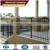 Manufacturers wholesale wrought iron fence/wrought iron ornaments fencing/cast aluminium pyramid fence post caps 3.5