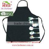 Red Full Length Bib Work Apron for Woman thumbnail-4