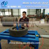 No Need Power! Tire Doubling and Unpacking Machinery Packed Waste Tyres for Storage Space Saving thumbnail-1