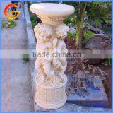 Stable Fiberstone/ Fiberglass Flower Pot Stand Stone Column thumbnail-1
