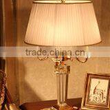 K9 Crystal Lamp Body Fabric Lampshade Four Candles Living Room Bedroom Table Lamp thumbnail-1