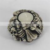 Resin Halloween Skull Candle Holder thumbnail-6