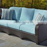 2017 Sigma Woven Outdoor Furniture Wicker Recliner Sofa 3 Seater Sofa Bed thumbnail-1