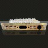 Luxury Matte Gold Mobile Phone Black Housing, Metal Housing Encrusted With Diamond for IPhone 5 5S thumbnail-6