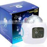 Music and Starry Sky Calendar/LED Light Clock/time Date Week and Thermometer Table Alarm thumbnail-6
