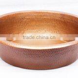 Spa Foot Soak Copper Hammered Bowl thumbnail-1