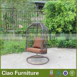 Latest Outdoor Patio Furniture Rattan Bird Cage Shape Haning Swing Chair thumbnail-5