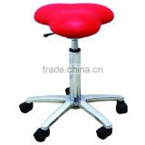 Potable movable Ottoman stool chair saddle chair with wheels used salon furniture F-2613