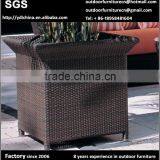 Wicker Rattan Outdoor Flower Pot thumbnail-1