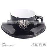 Heart Design Personalized Tea Cups & Saucers thumbnail-1