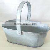 Vintage Portable Metal Flower Pots Flower Basket thumbnail-1