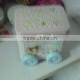Sweet Candy Tin Can With Four Wheels, Bus Candy Tin thumbnail-1