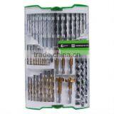 49pcs Metal Drill Bit,masonry Drill,wood Drill Set in Plastic Case