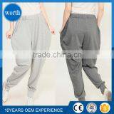 2016 Spring New Fashion Womens Casual Jogger Pants Gray Black High Waist Harem Trousers thumbnail-1