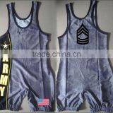 Wrestling Suit, Low Cut Custom Wholesale Wrestling Singlet thumbnail-1