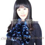 CX-S-48R Best Quality Excellent Rex Rabbit Fur Lady Scarf thumbnail-6