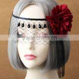 Lace Lady Masquerade Mask,Wedding Party Mask,Crystal Decorative Masks thumbnail-5