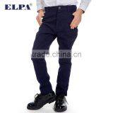 ELPA Latest Design Embroidered Dark Blue Elastic Boys' Trousers Handsome Casual Boys Pants With Elastic Belt Waist thumbnail-1