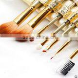 Golden 7 Pieces Of Cosmetics Makeup Brush Set thumbnail-5