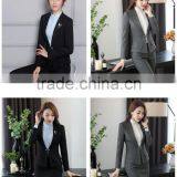 Black Grey Color Office Uniform Designs and Pictures Elegant Lady Office Uniform for Women thumbnail-2