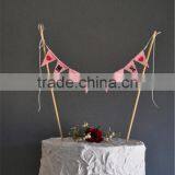 Mr & Mrs Cake Banner Bunting Wedding Party Just Married Love Custom Cake Bunting thumbnail-3