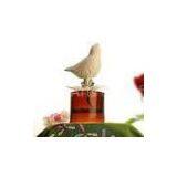 50ml Amber Glass Bottle Fragrance Diffuser With Ceramic / Plaster Bird For Gifts TS-RD21
