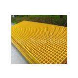 Yellow Strong FRP Pultruded Grating Fiberglass Bearing Floor Grating